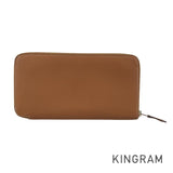 HERMES Azap Long Silkine Long wallet Round zipper