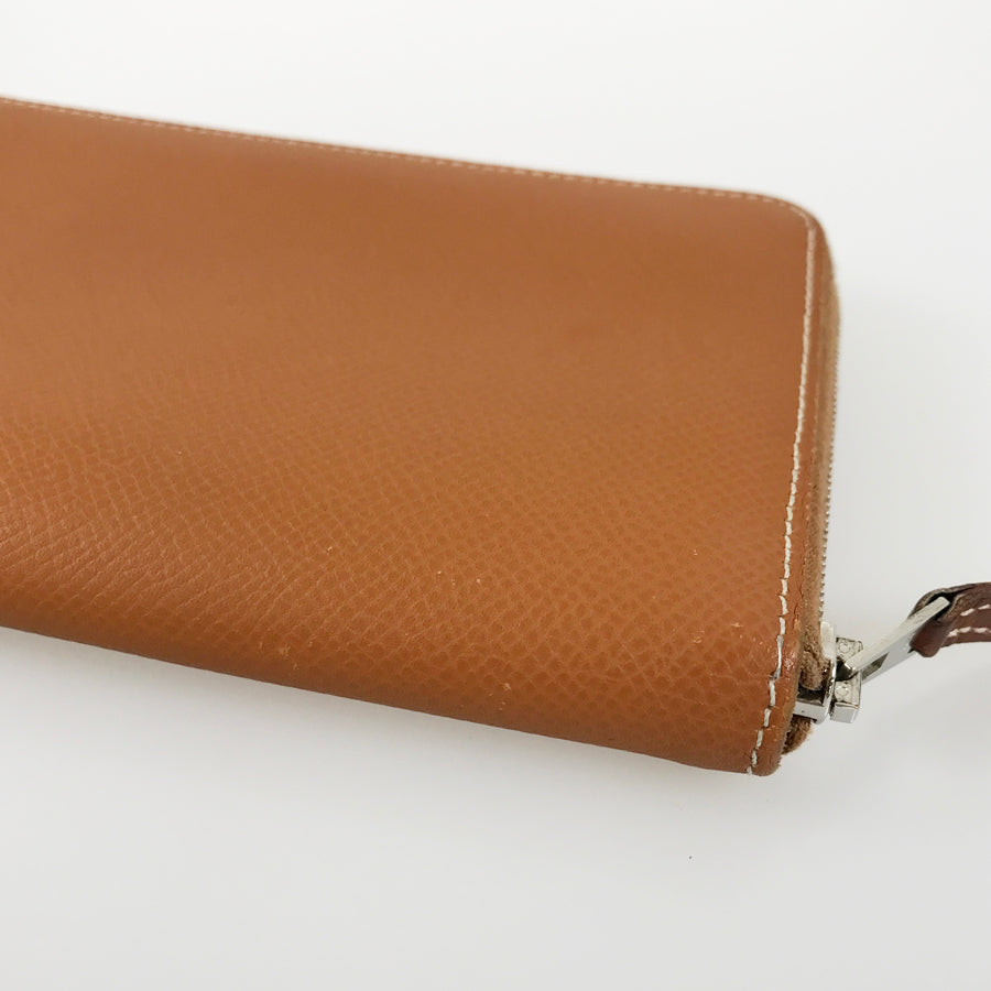HERMES Azap Long Silkine Long wallet Round zipper
