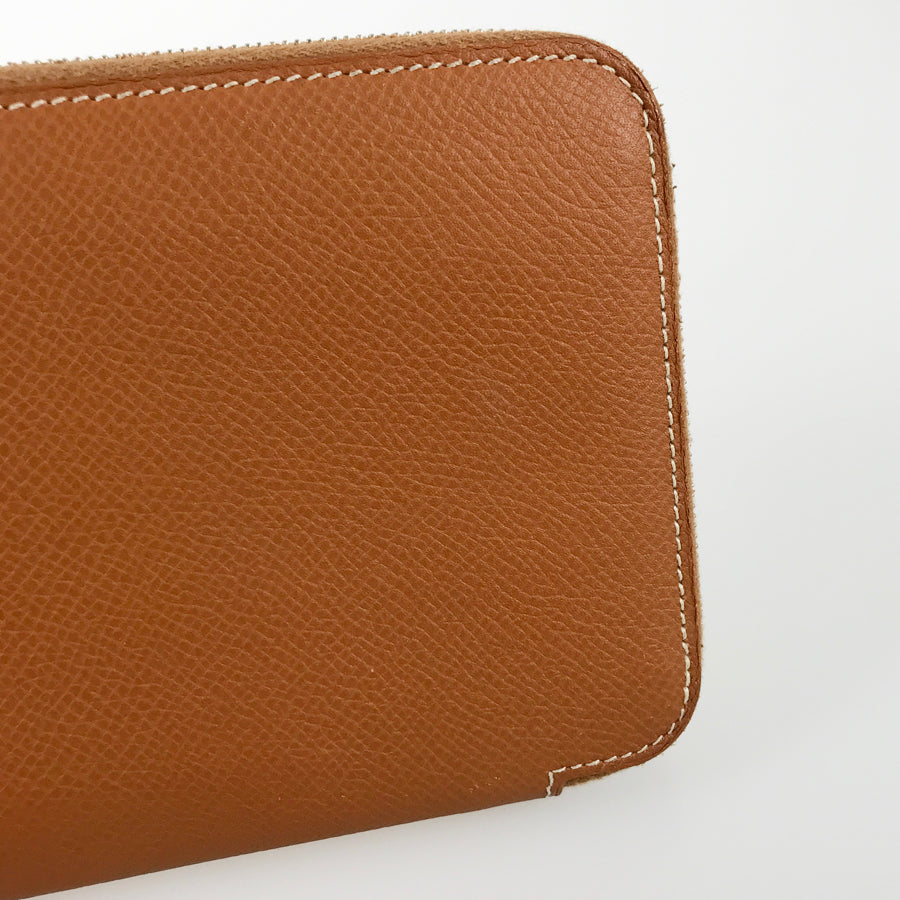 HERMES Azap Long Silkine Long wallet Round zipper