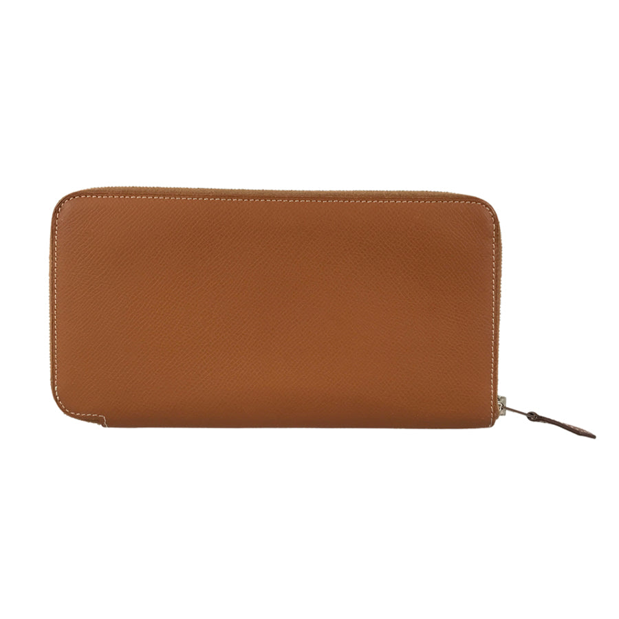 HERMES Azap Long Silkine Long wallet Round zipper