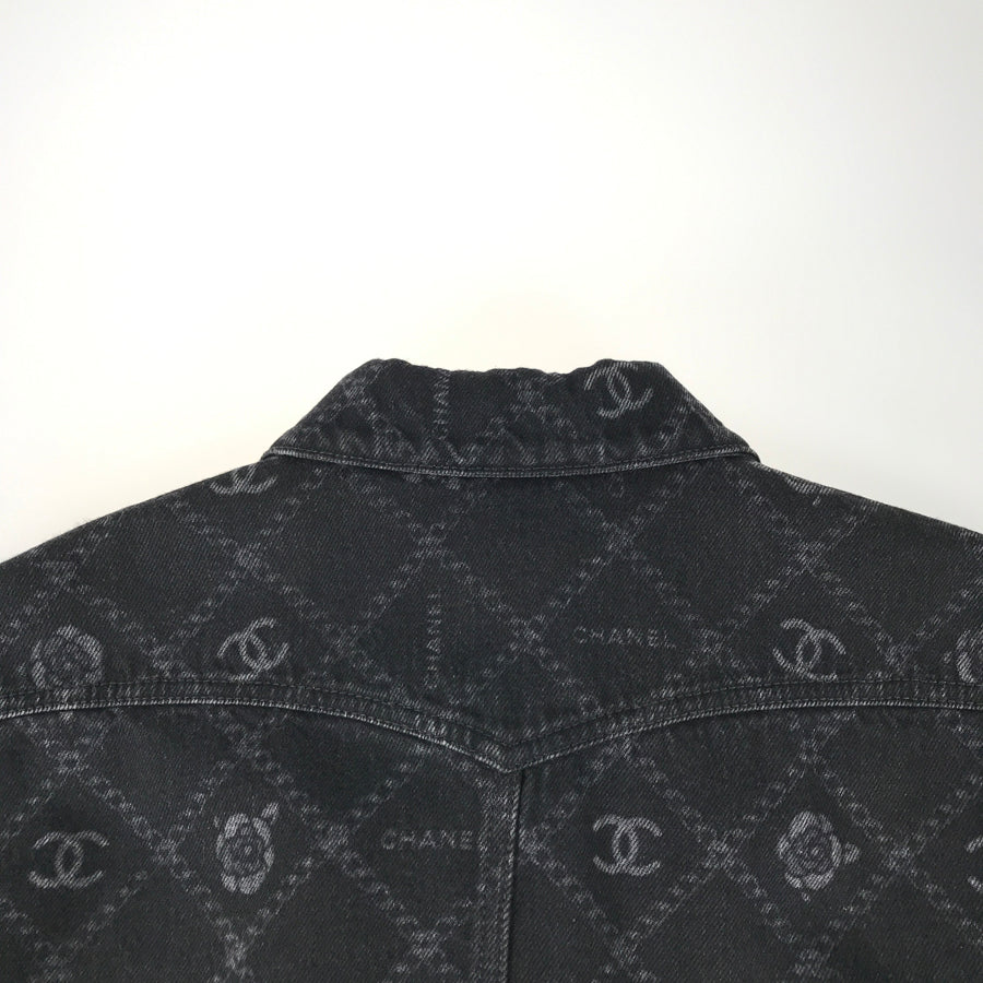 CHANEL 23A P75284 V66954 Women's Denim jacket
