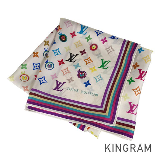 LOUIS VUITTON Monogram Multi Color Women's Scarf