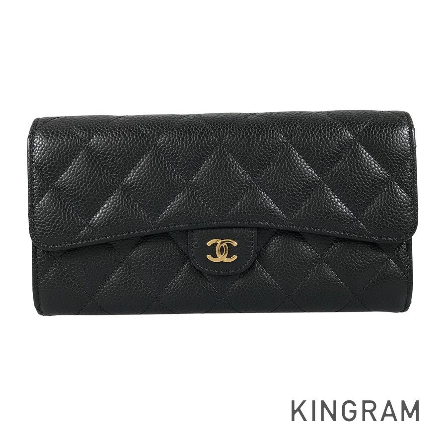 CHANEL Matelasse Long wallet Folding cover lid