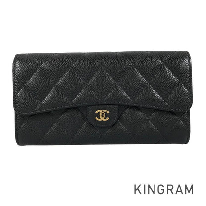 CHANEL Matelasse Long wallet Folding cover lid