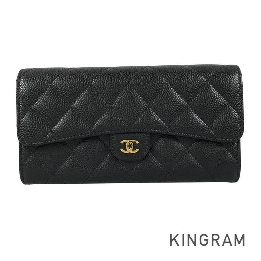CHANEL Matelasse Long wallet Folding cover lid