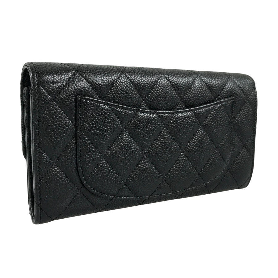 CHANEL Matelasse Long wallet Folding cover lid