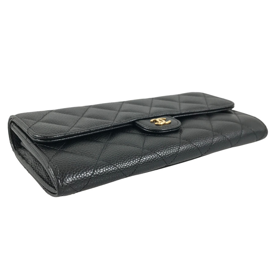 CHANEL Matelasse Long wallet Folding cover lid
