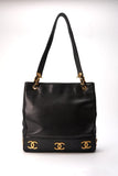 Chanel Black Leather Tote Bag