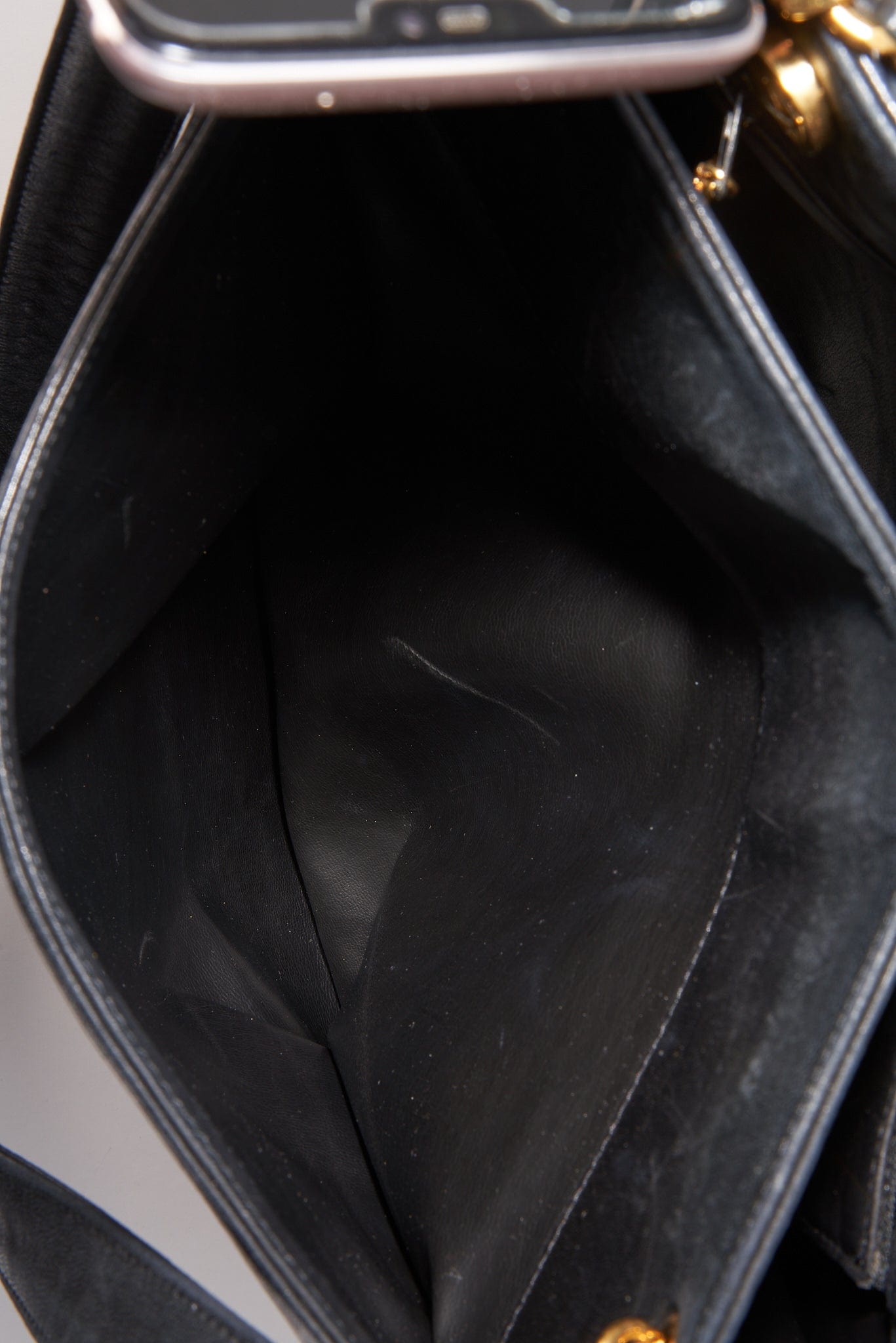 Chanel Black Leather Tote Bag