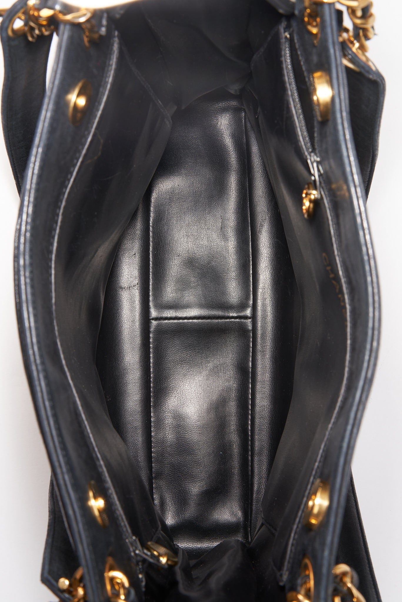 Chanel Black Leather Tote Bag