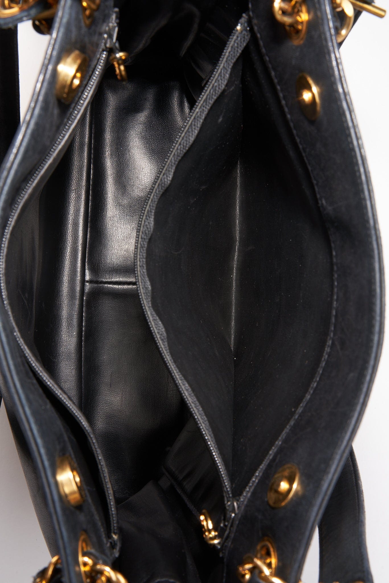 Chanel Black Leather Tote Bag
