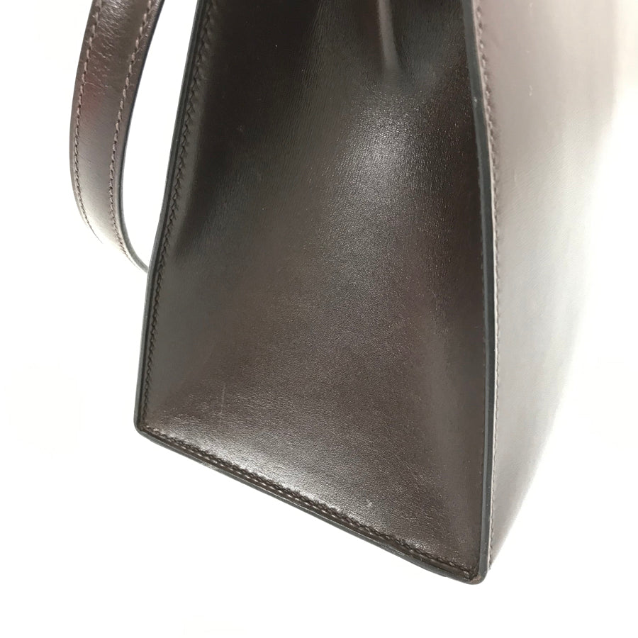 HERMES ?I carved seal 2005 Shoulder 2WAY SilverHardware Handbag