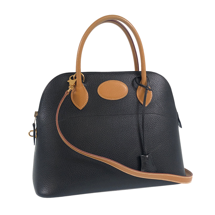 HERMES Bi-color ?A stamp Made in 1997 Gold Hardware Handbag