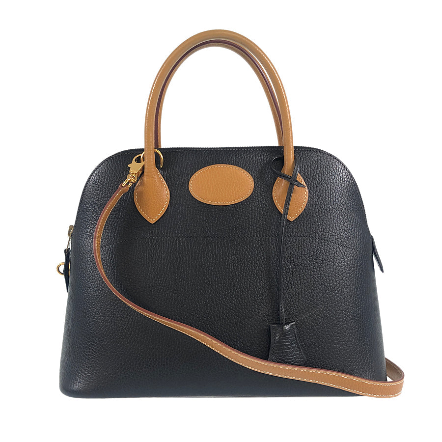 HERMES Bi-color ?A stamp Made in 1997 Gold Hardware Handbag
