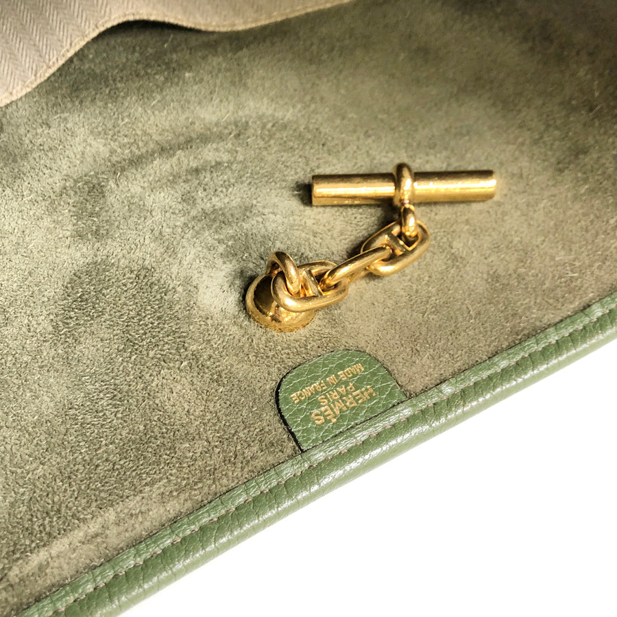 HERMES ?D Gold Hardware Shoulder Bag
