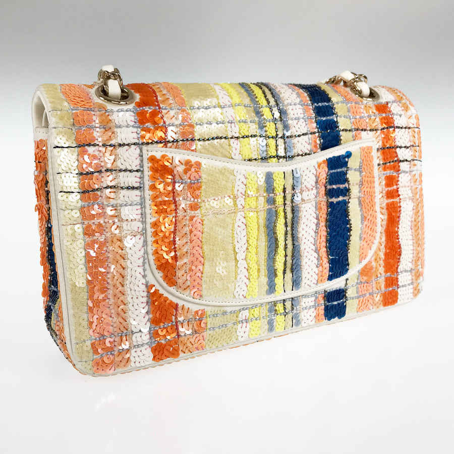 CHANEL Sequin W Flap WChain Shoulder bag
