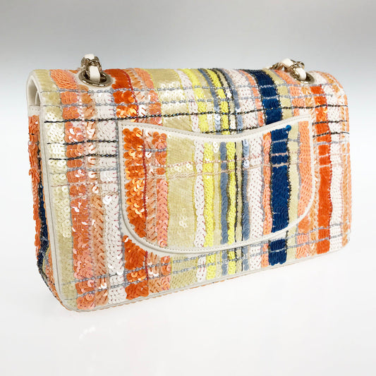 CHANEL Sequin W Flap WChain Shoulder bag