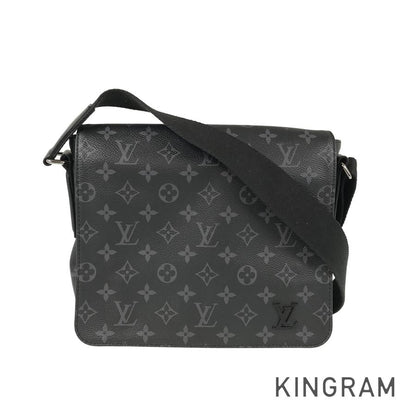 LOUIS VUITTON Monogram Eclipse District PM NM Messenger Shoulder Bag