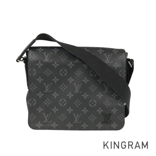 LOUIS VUITTON Monogram Eclipse District PM NM Messenger Shoulder Bag