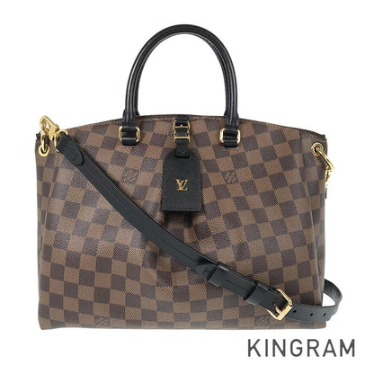 LOUIS VUITTON Damier Odeon Tote MM 2WAY Shoulder Handbag
