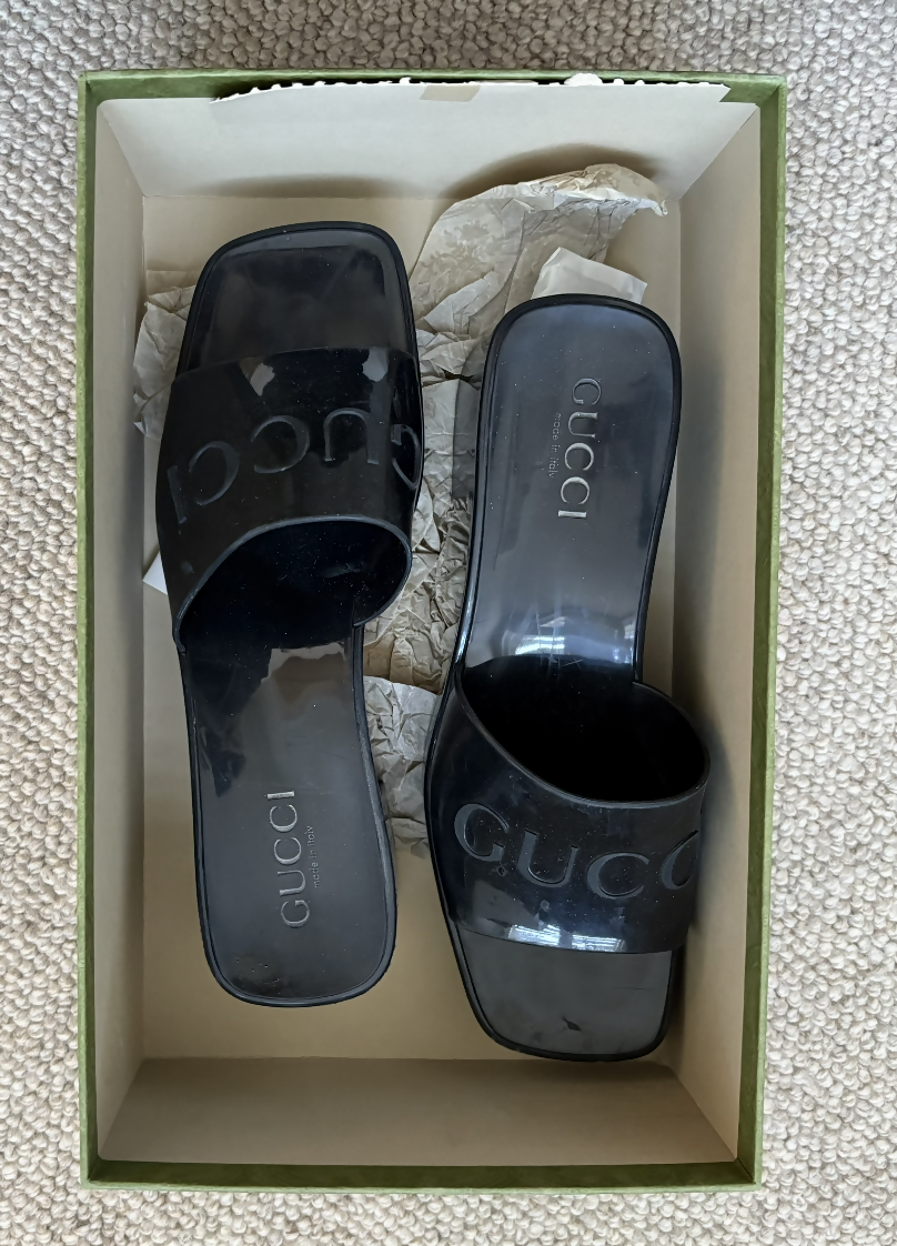 Gucci Rubber platform sandal