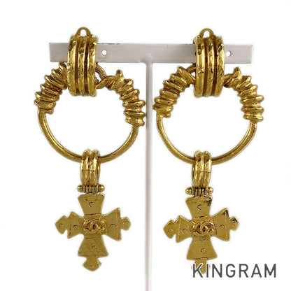 CHANEL   cross Earring