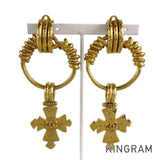 CHANEL   cross Earring