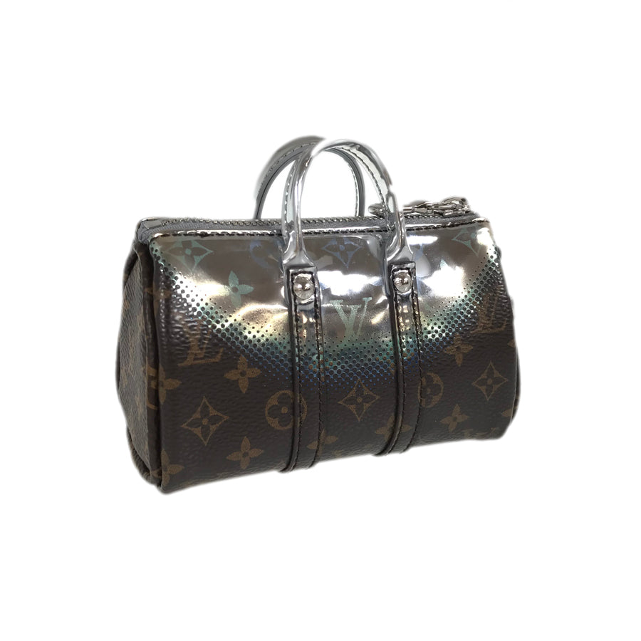 LOUIS VUITTON key ring mini keepall metallic mirror key ring
