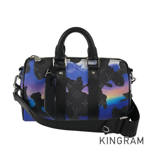 LOUIS VUITTON Monogram Eclipse Keepall Bandouliere 25 M21430 Hand bag