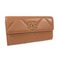 CHANEL Matelasse Long wallet Folding cover lid