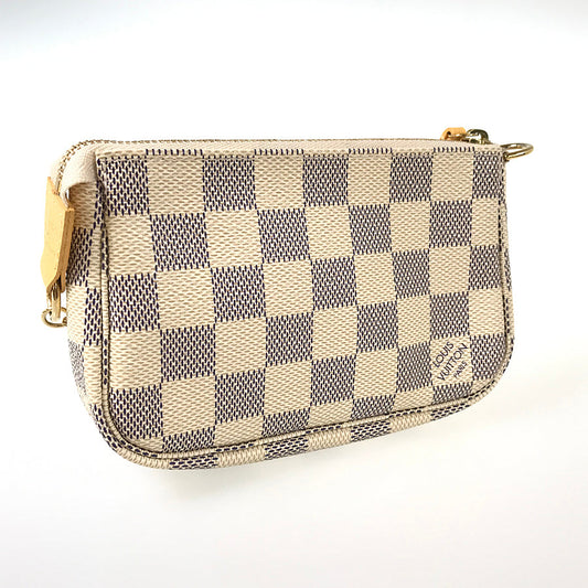 LOUIS VUITTON Damier Azur Mini Pochette Accessoires N63005 Pouch