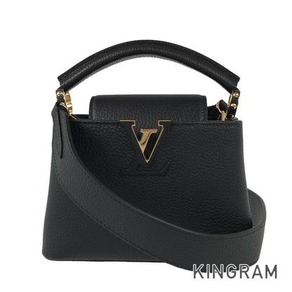 LOUIS VUITTON Taurillon Leather Capucines MINI M56071 Hand bag