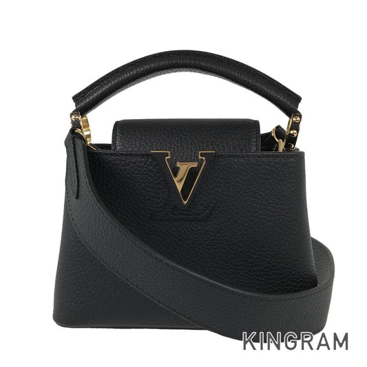 LOUIS VUITTON Taurillon Leather Capucines MINI M56071 Hand bag