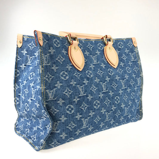 LOUIS VUITTON Monogram Denim On The Go MM M46871 Tote bag