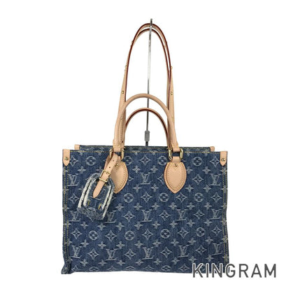 LOUIS VUITTON Monogram Denim On The Go MM M46871 Tote bag