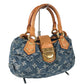 LOUIS VUITTON Monogram Denim Pleaty M95020 Hand bag