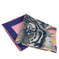 HERMES Carre Double Face 90 Champion Tiger Unisex Scarf