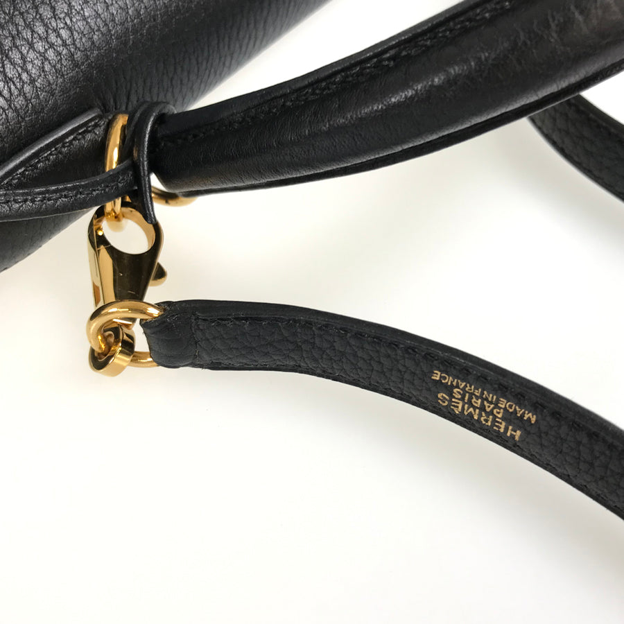 HERMES ?D engraved 2000 production Gold Hardware Handbag