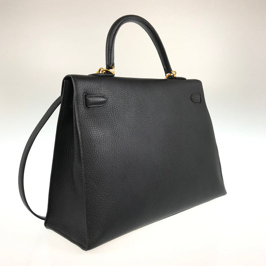 HERMES ?D engraved 2000 production Gold Hardware Handbag