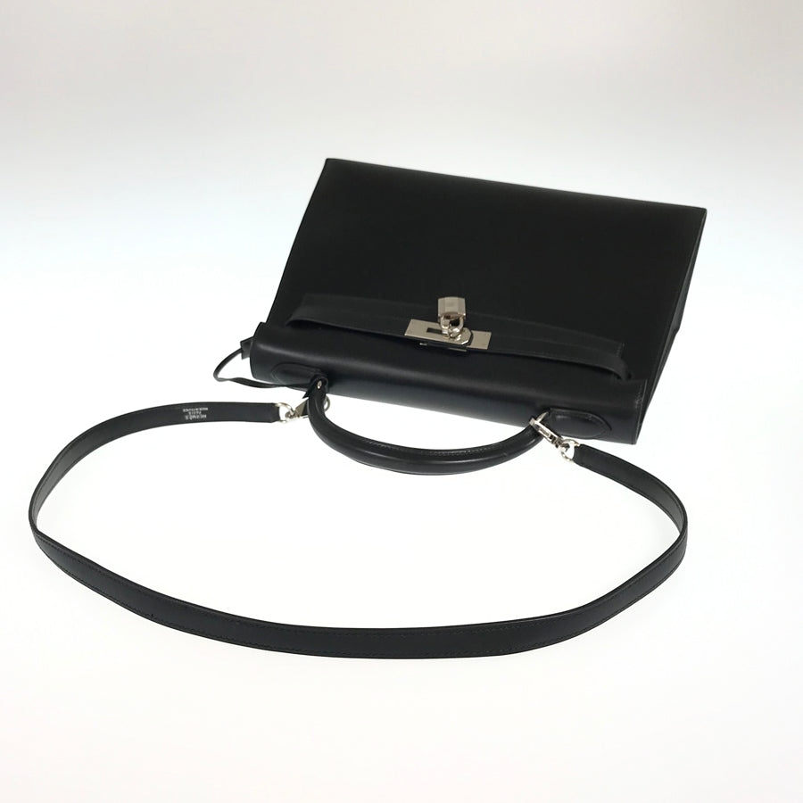 HERMES Kelly 32 ?C engraved 1999 production SilverHardware Handbag
