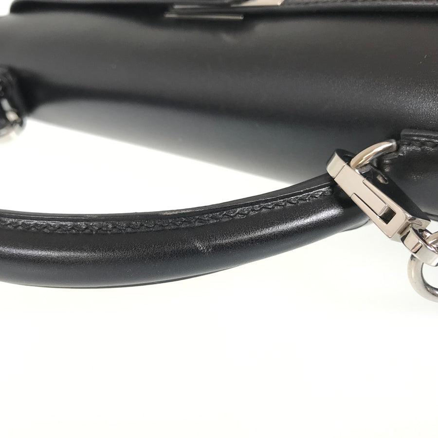 HERMES Kelly 32 ?C engraved 1999 production SilverHardware Handbag