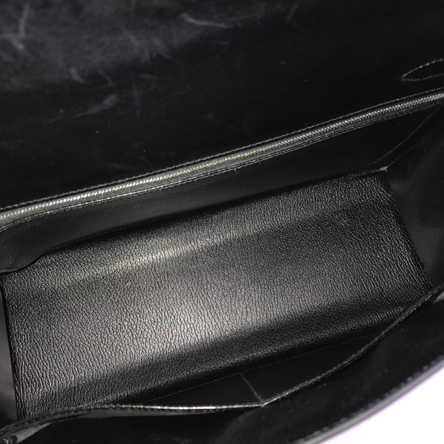HERMES Kelly 32 ?C engraved 1999 production SilverHardware Handbag