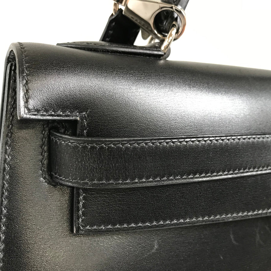 HERMES Kelly 32 ?C engraved 1999 production SilverHardware Handbag