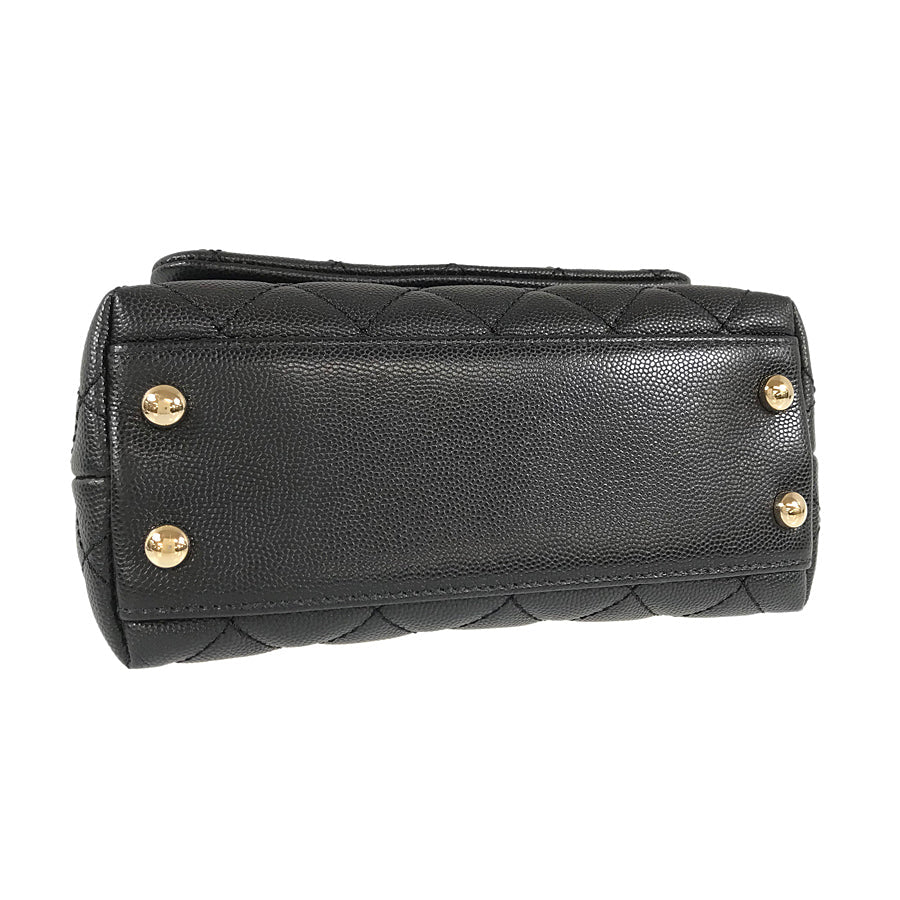 CHANEL Coco Handle XXS Size Gold Hardware Handbag