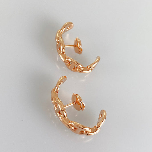 HERMES Chaine d'Ancre Anchene Earring