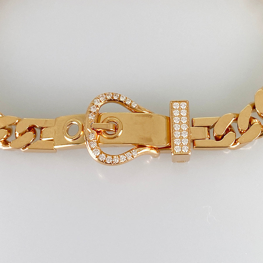 HERMES Bookle Series Diane Bracelet