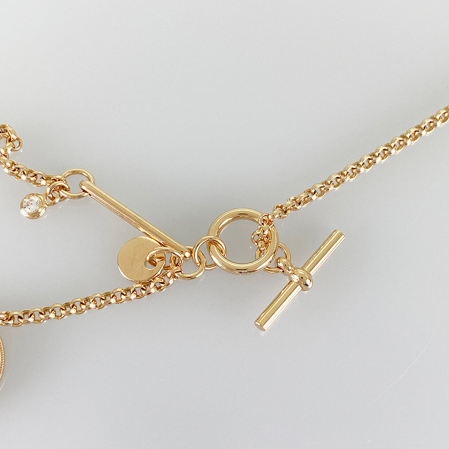 HERMES Bookplate Necklace