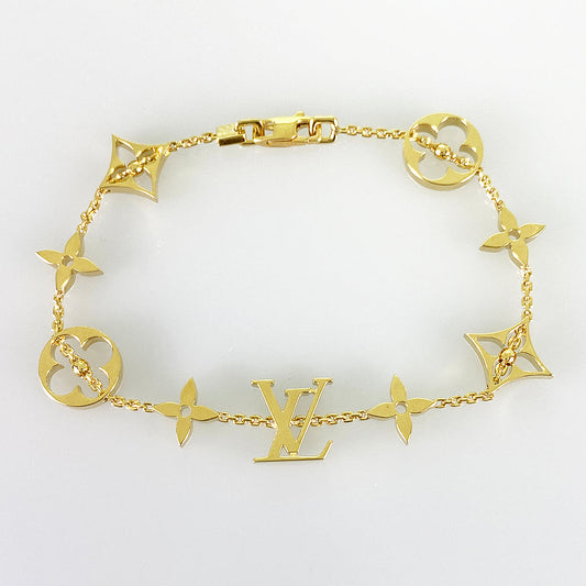 LOUIS VUITTON Monogram Idyll LV Bracelet Bracelet