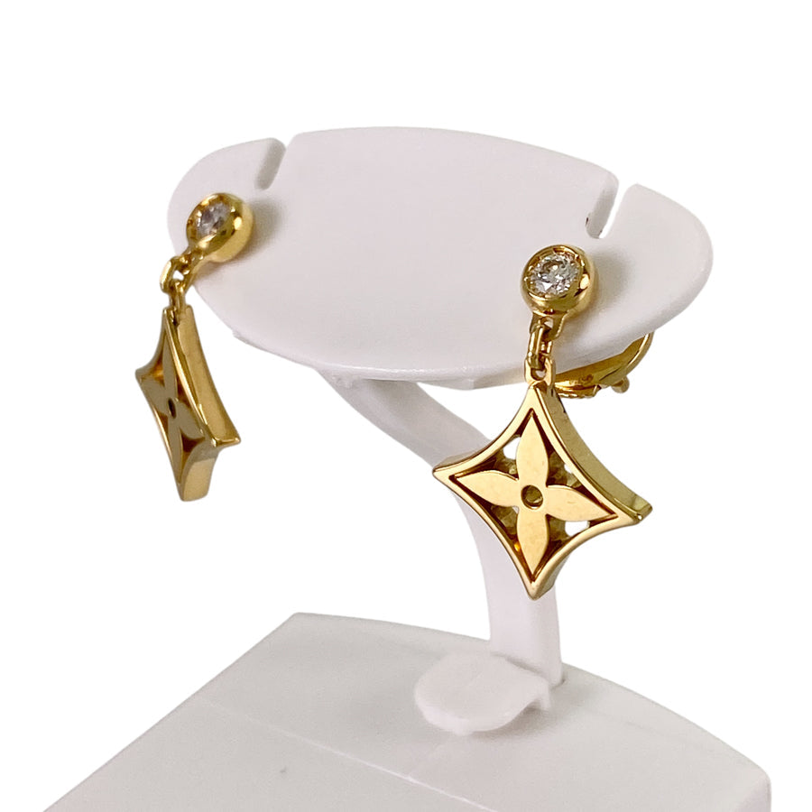 LOUIS VUITTON Monogram Idyll Q96168 Earring