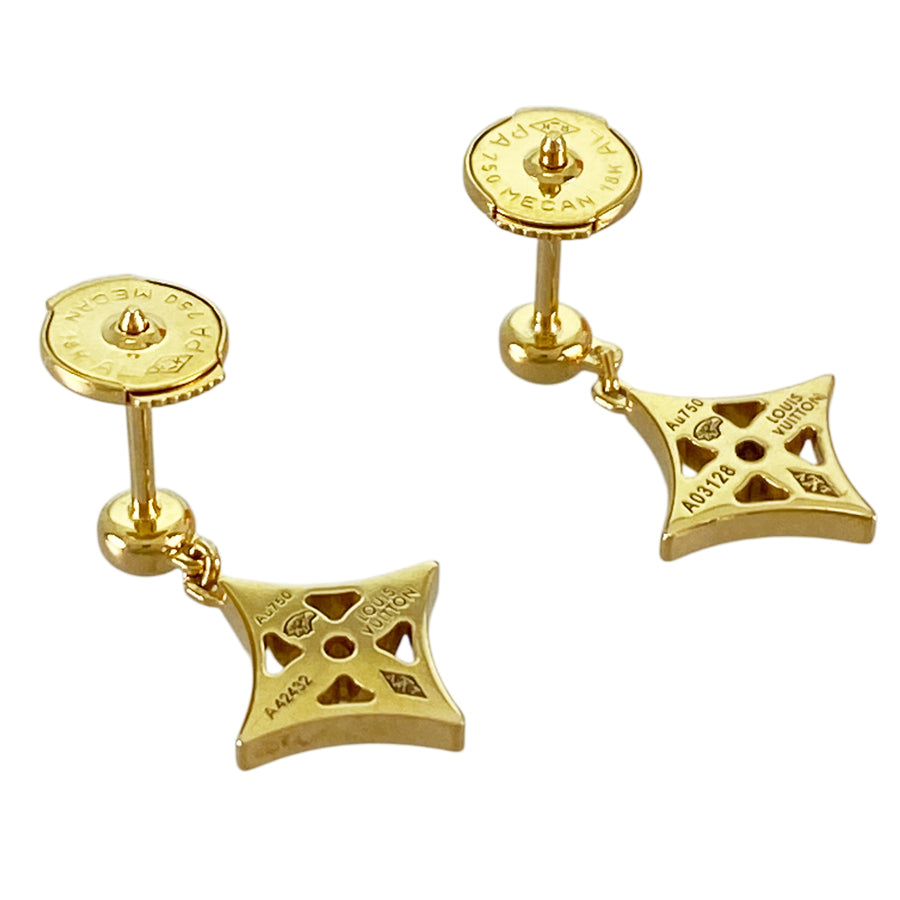 LOUIS VUITTON Monogram Idyll Q96168 Earring